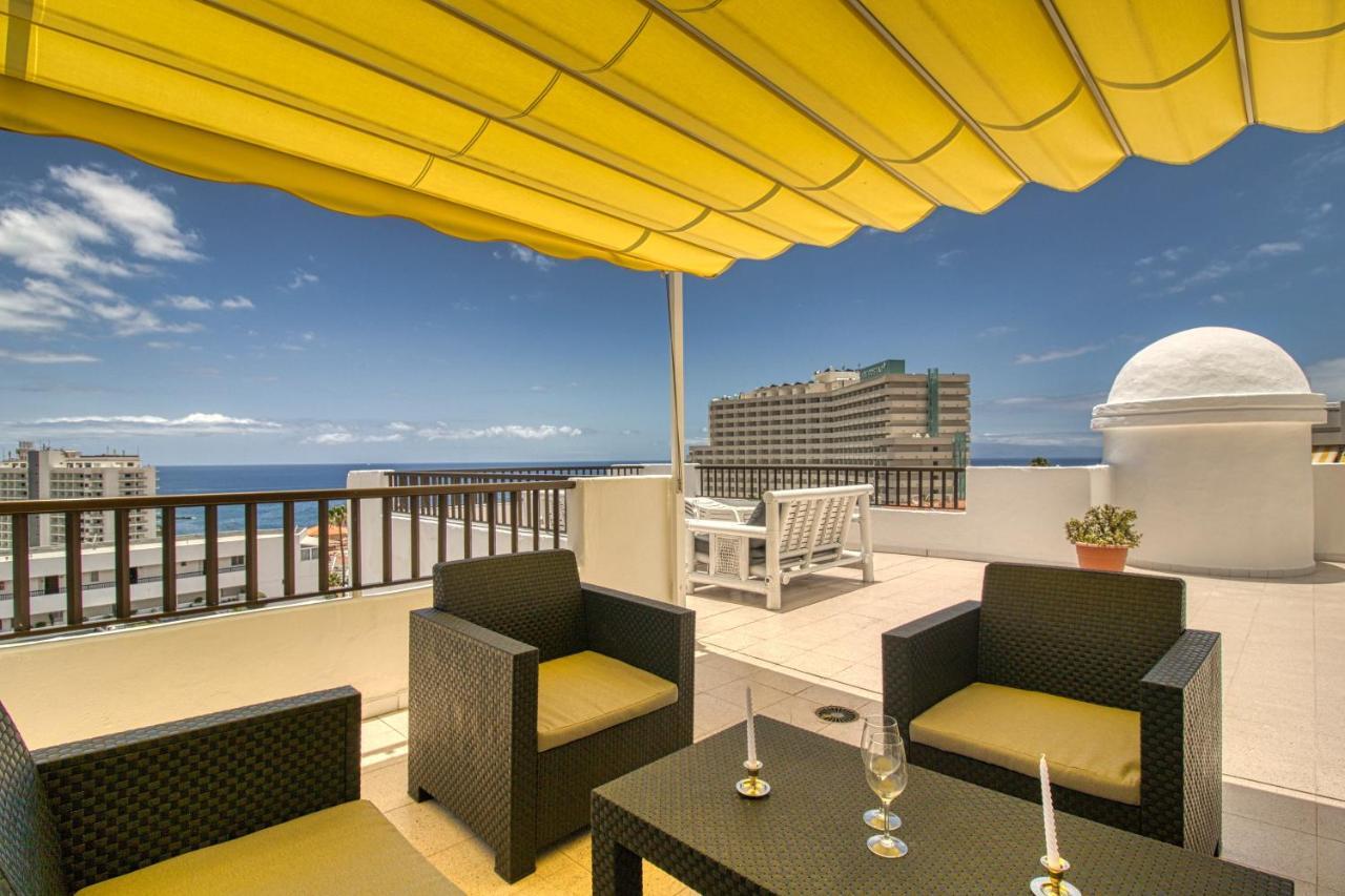 Penthouse Sea View Jacuzzy Terrace & Pool Apartment Playa Feñabe Bagian luar foto