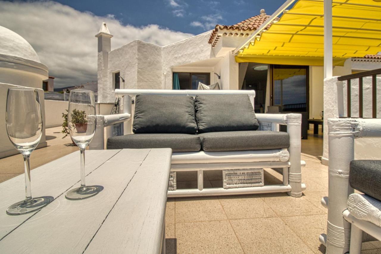 Penthouse Sea View Jacuzzy Terrace & Pool Apartment Playa Feñabe Bagian luar foto