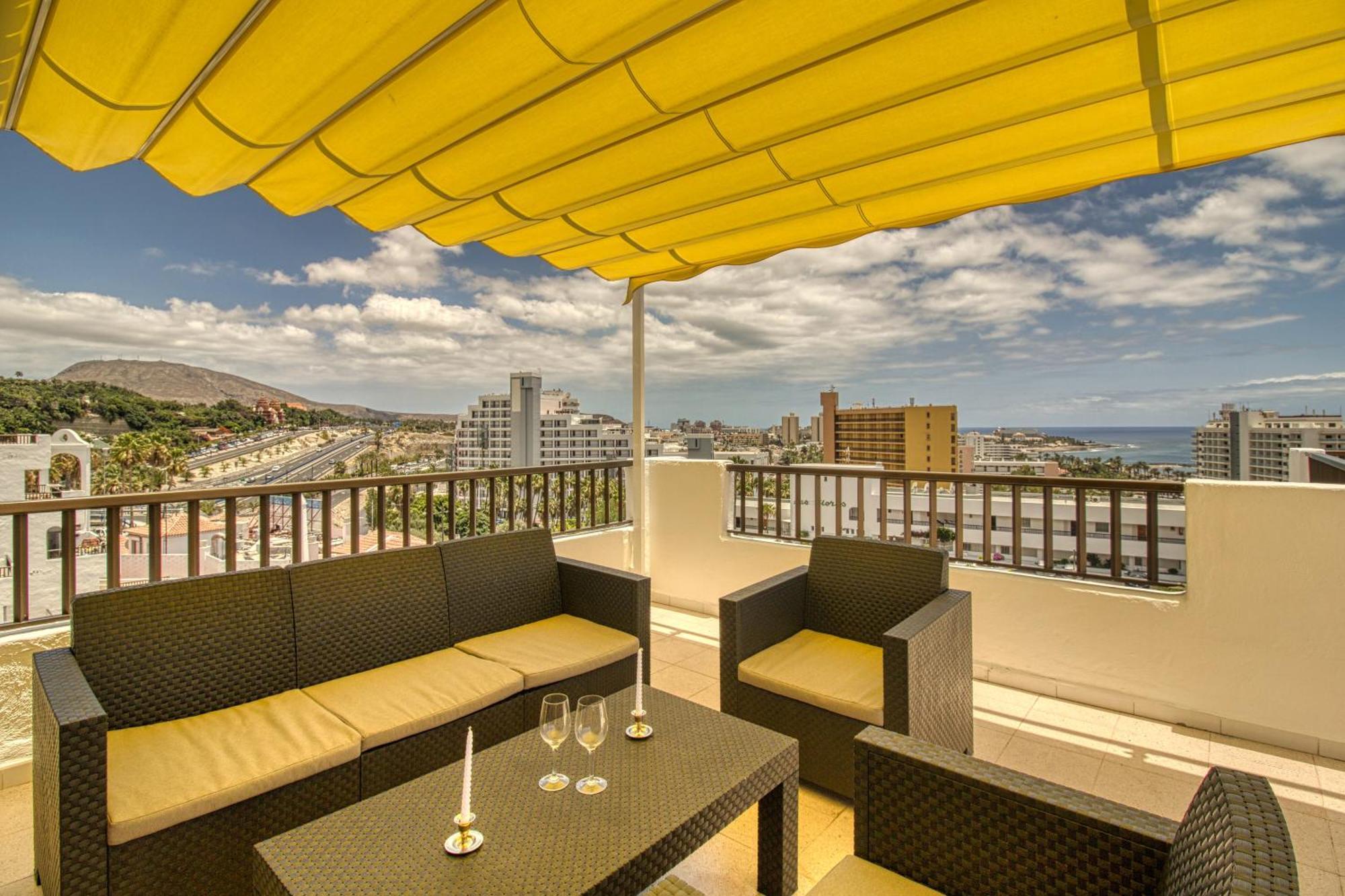 Penthouse Sea View Jacuzzy Terrace & Pool Apartment Playa Feñabe Bagian luar foto
