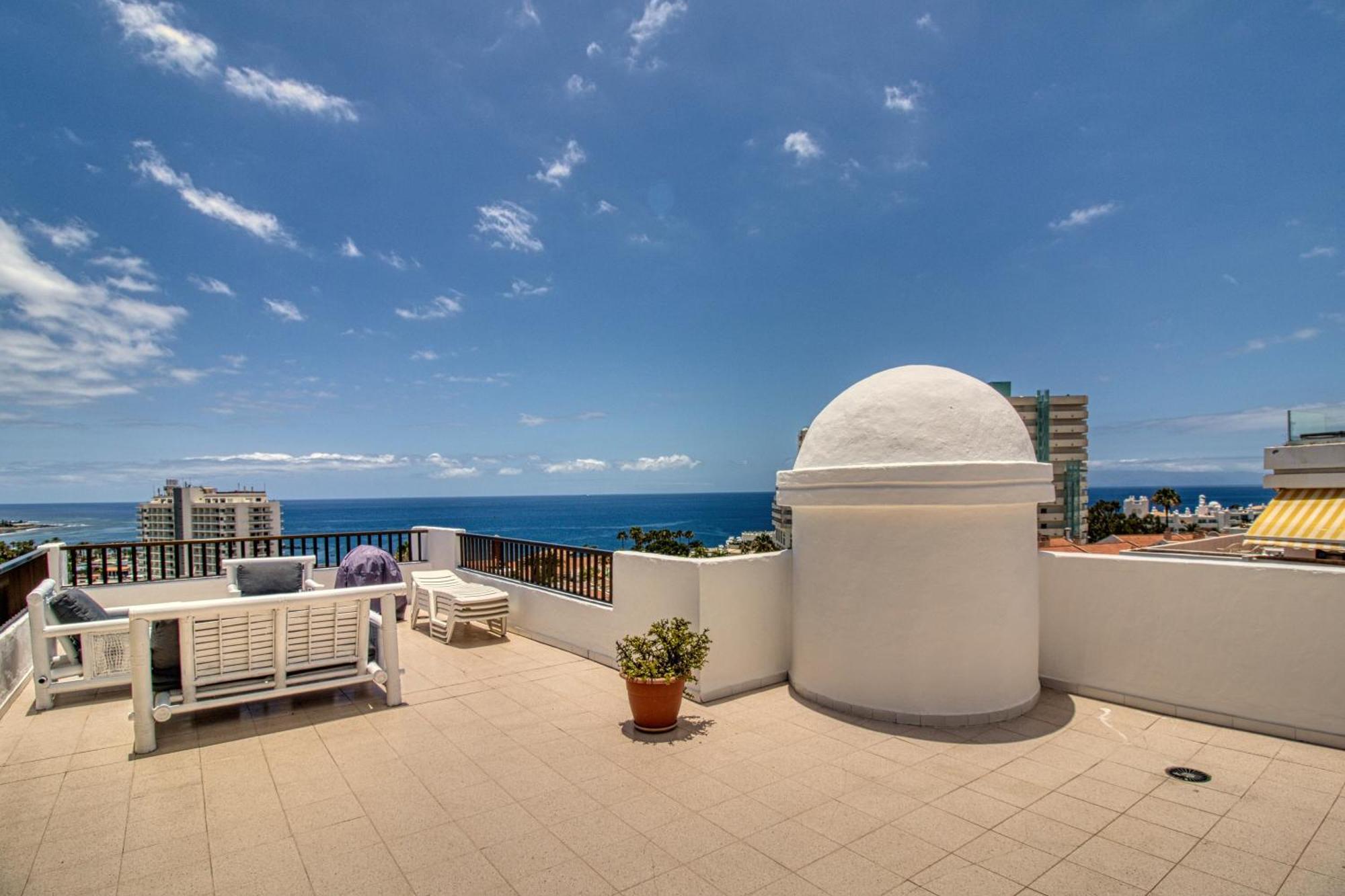 Penthouse Sea View Jacuzzy Terrace & Pool Apartment Playa Feñabe Bagian luar foto