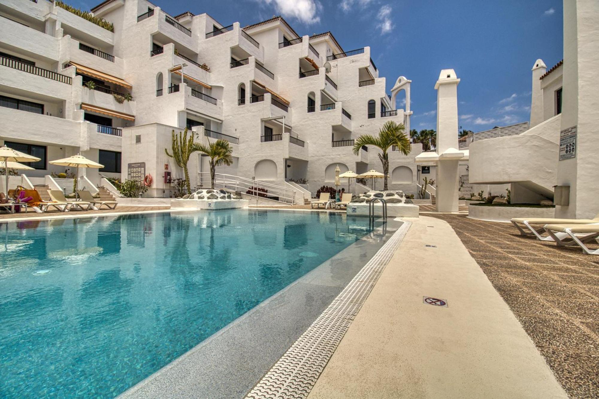 Penthouse Sea View Jacuzzy Terrace & Pool Apartment Playa Feñabe Bagian luar foto