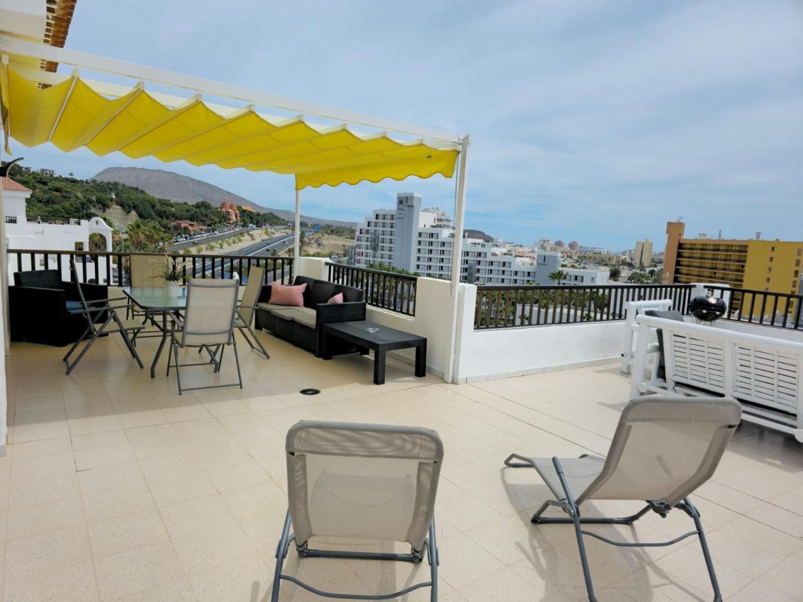 Penthouse Sea View Jacuzzy Terrace & Pool Apartment Playa Feñabe Bagian luar foto