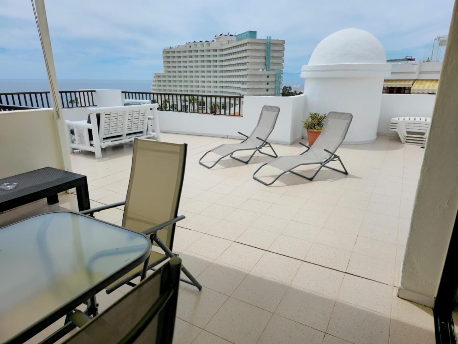 Penthouse Sea View Jacuzzy Terrace & Pool Apartment Playa Feñabe Bagian luar foto