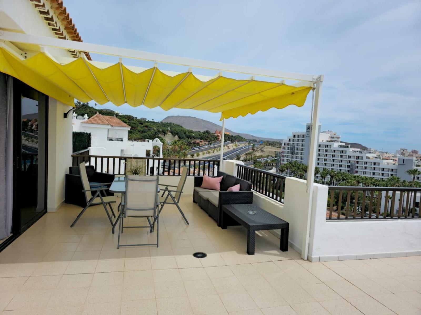 Penthouse Sea View Jacuzzy Terrace & Pool Apartment Playa Feñabe Bagian luar foto